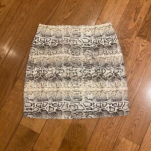 Snake Print Mini Skirt size small